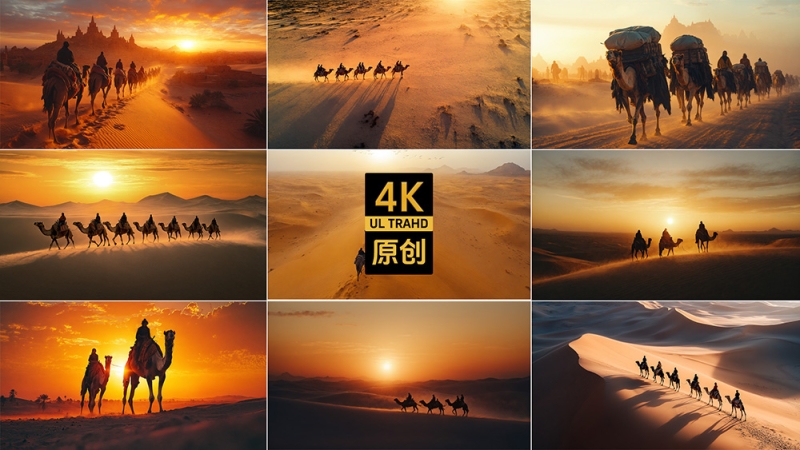 沙漠商队—丝绸之路（历史宣传片）