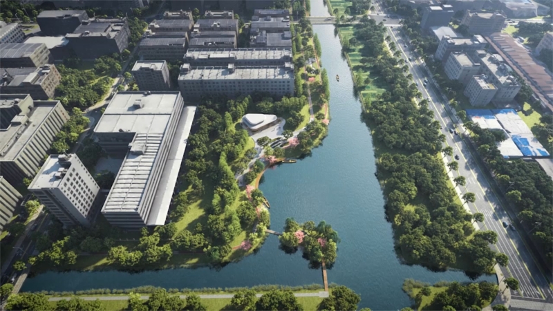 产业集聚区东塘生态廊道