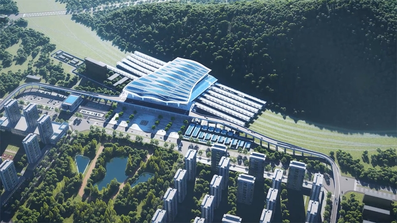 大理洱海站屋面光伏动画