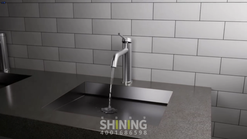 家用水龙头安装动画