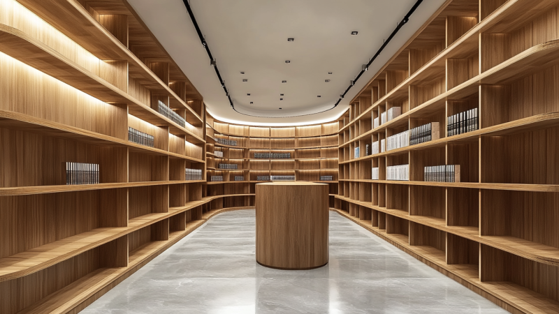 木质组合储物柜动画