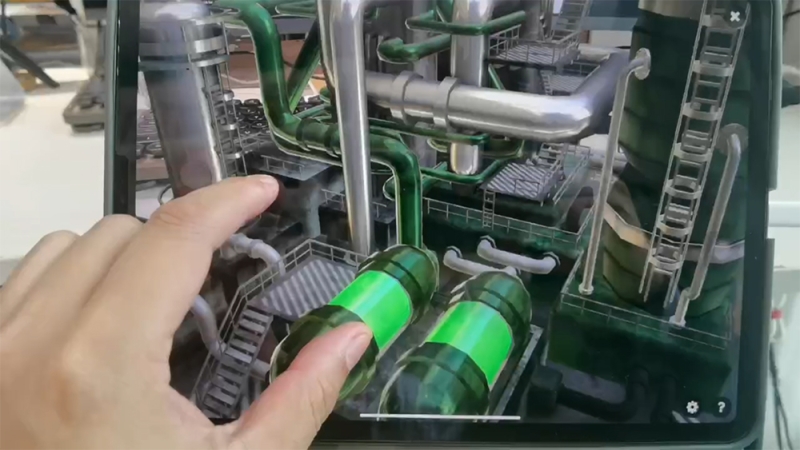 工业设备ar演示